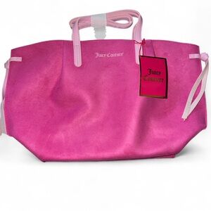 NWT ! Juicy Couture Beauty Vibrant Pink Tote